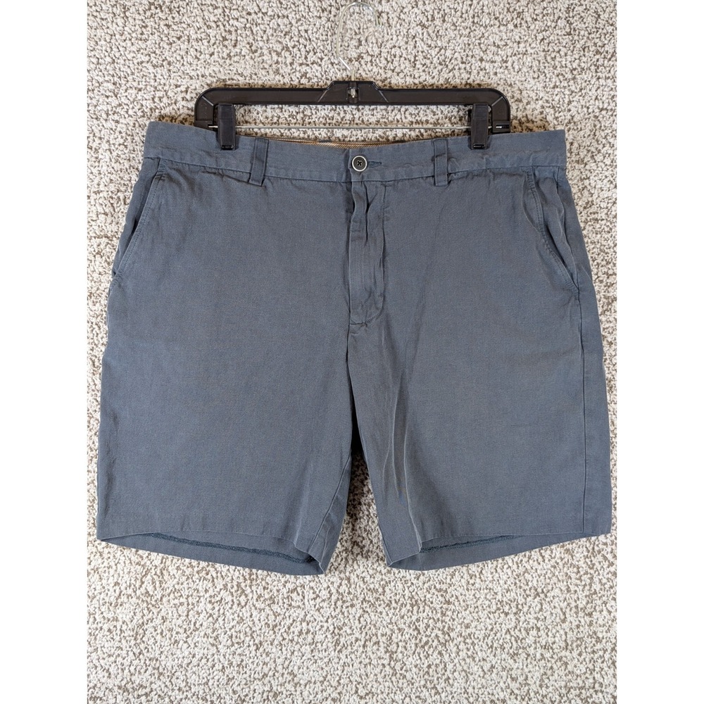 Tommy Bahama 100 Percent Silk Chino Shorts Men's 36 (Tag 38) Gray‎